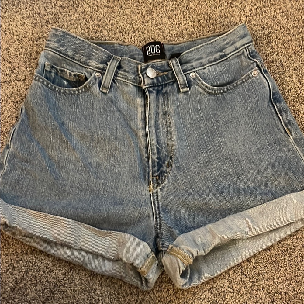 BDG mom high rise jean shorts 24